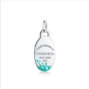 Return to Tiffany Color Splash Oval Tag Charm